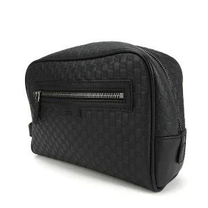 Gucci Leather Ssima Shoulder Black Bag